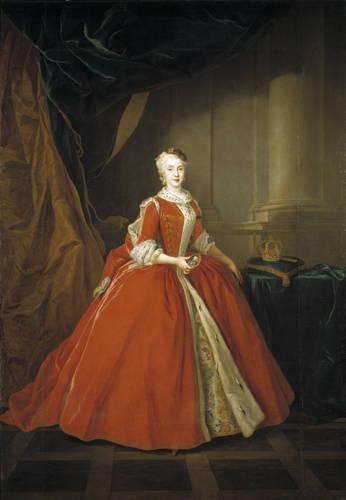  Princesa Maria Amalia de Sajonia en traje polaco